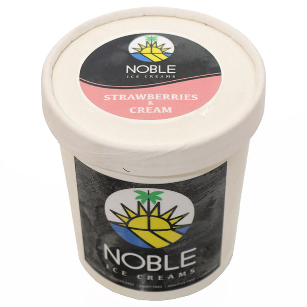 Noble Ice Cream - Strawberries & Cream 16oz