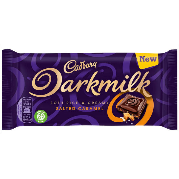 Cadbury Darkmilk Chocolate with Salted Caramel