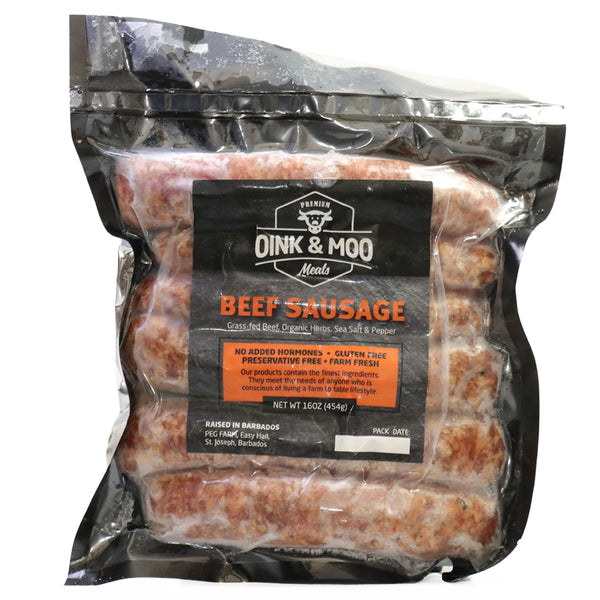 Oink & Moo Beef Sausages